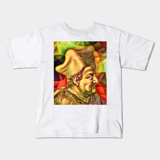 Lorenzo Valla Snow Portrait | Lorenzo Valla Artwork 15 Kids T-Shirt